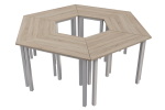 Desk Herkules trapezoidal, compact