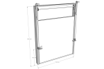 Stand Vertikal with aluminium Listel