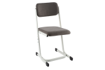 School chair Saxana Wood height-adjustable upholstered