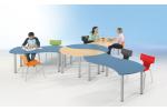 Island desk semicircular