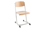 School chair Saxana Wood height-adjustable