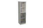 Cabinet medium high 4R glass door narrow