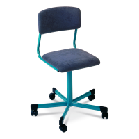 School chair Classic on wheels – upholstered