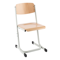 School chair Saxana Wood height-adjustable