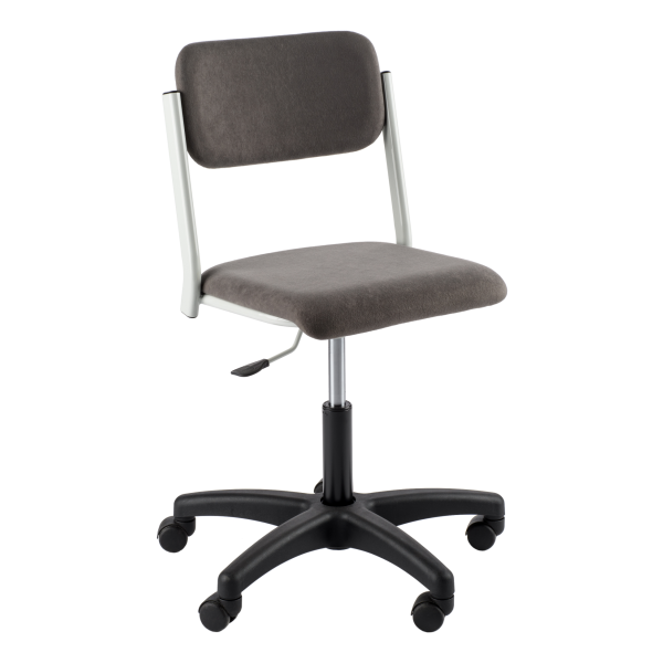 Height-adjustable school chair Sokrates on wheels, upholstered