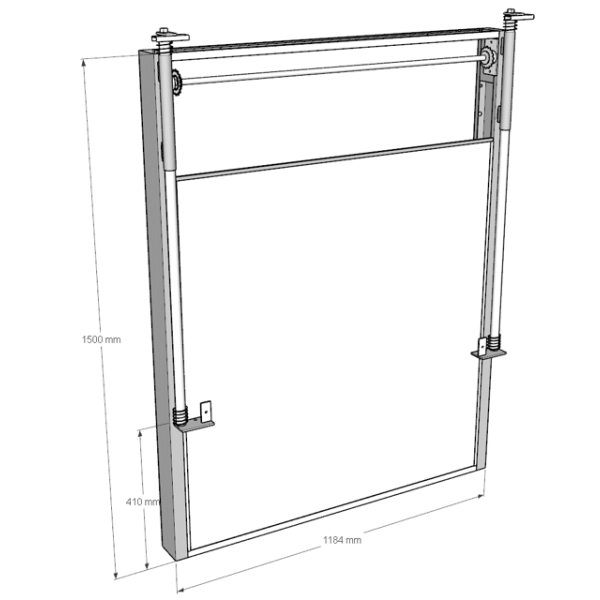 Stand Vertikal with aluminium Listel