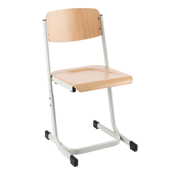 School chair Saxana Wood height-adjustable